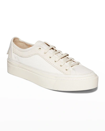 Allsaints Women's Milla Suede & Canvas Low Top Sneakers In Cream