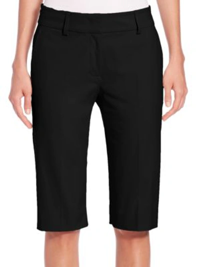Piazza Sempione Stretch-cotton Walking Shorts In Black