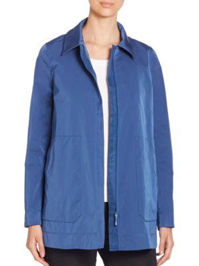 Lafayette 148 Couture Cloth Stella Jacket In Aegean