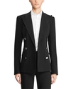 Ralph Lauren Camden Double-breasted Stretch-wool Jacket In Black