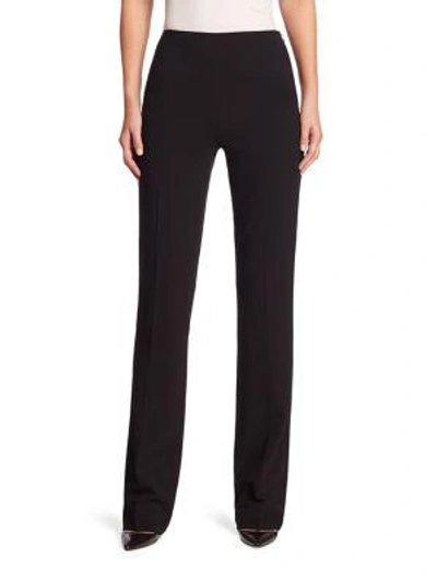 Ralph Lauren Iconic Style Alanda Wool-blend Pants In Black