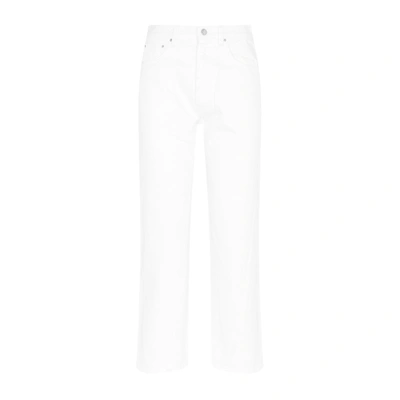 Totême Twisted Seam Straight-leg Denim Pants In Off-white