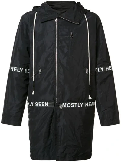 Mostly Heard Rarely Seen Hooded Parka In Black