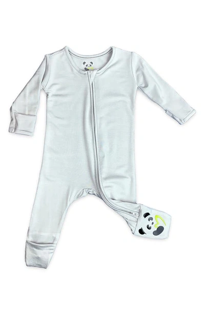 Bellabu Bear Babies' Kids' Cloud Convertible Footie Pajamas In Cloud Grey
