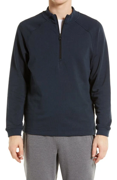 Public Rec Weekend Half Zip Pullover In Stone Navy