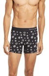Tommy John Cool Cotton 4-inch Boxer Briefs In Blizzard Anthracite