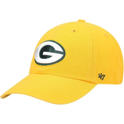 47 ' Gold Green Bay Packers Secondary Clean Up Adjustable Hat