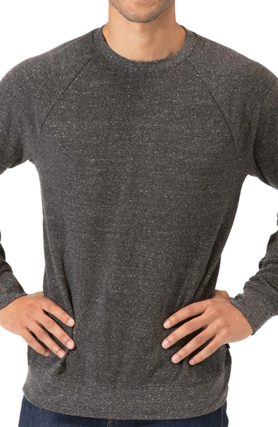 Threads 4 Thought Raglan Sweatshirt In Heather Black