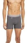 Mack Weldon Airknitx Performance Boxer Briefs In Charcoal Heather