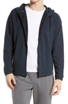 Public Rec Weekend Zip Up Hooded Jacket In Stone Navy