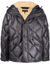 Rag & Bone Quilted Feather-down Jacket In Phantom