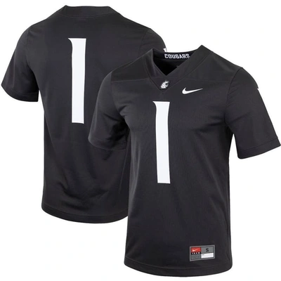 Nike #1 Charcoal Washington State Cougars Untouchable Football Jersey