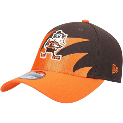 New Era Men's  Brown, Orange Cleveland Browns Surge 39thirty Flex Hat In Brown,orange