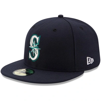 New Era Navy Seattle Mariners Authentic Collection On Field 59fifty Fitted Hat