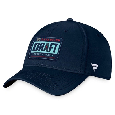 Fanatics Branded Navy Seattle Kraken 2021 Nhl Expansion Draft Flex Hat