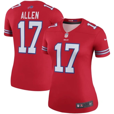 Nike Josh Allen Red Buffalo Bills Color Rush Legend Player Jersey