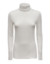 Majestic Soft Touch Long-sleeve Turtleneck In Blank