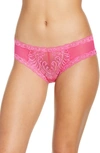 Natori Feathers Hipster Briefs In Electric Pink