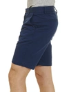 Robert Graham Pioneer Cotton Twill Flat-front Shorts In Navy