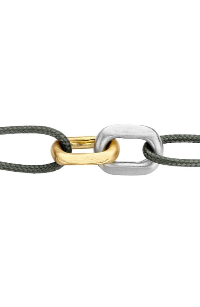 Kimai Unity Chain Link Slider Bracelet In Yellow Gold