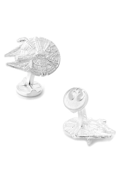 Cufflinks, Inc Star Wars Millennium Falcon Sterling Silver Cuff Links