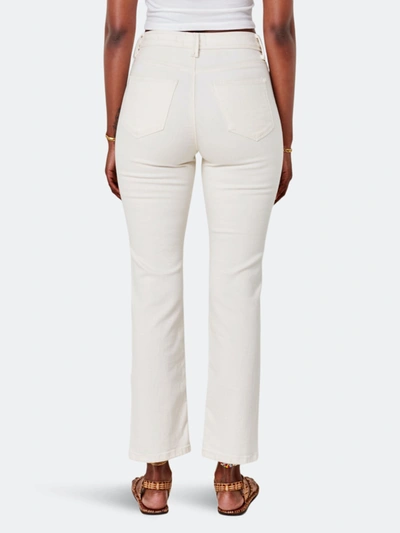 Lola Jeans Kate-ivry High Rise Straight Jeans In White