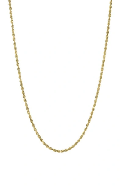 Awe Inspired Twisted Rope Chain Necklace In Gold