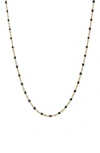 Awe Inspired Beaded Chain Necklace In Gold