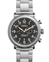 Shinola 'the Runwell Chrono' Bracelet Watch, 47mm In Silver/ Cool Grey