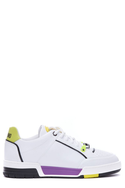 Moschino White Streetball Low-top Sneakers
