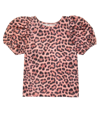 Molo Kids' Rivera Cotton-blend T-shirt In Pink
