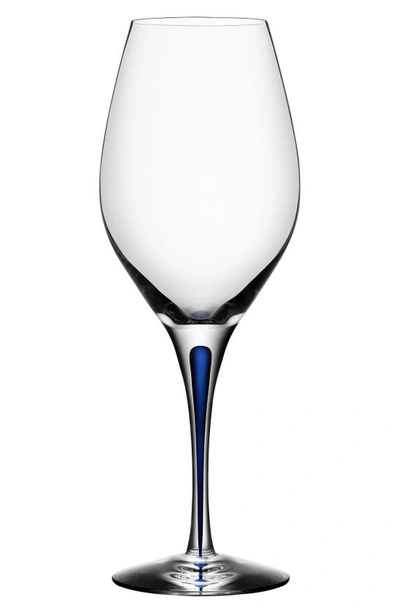 Orrefors Intermezzo Balance Wine Glass In Clear/blue