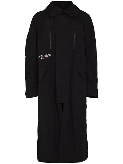 Canada Goose X Angel Chen Marro Logo Parka Coat In Schwarz