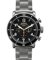 Shinola 'the Black Blizzard' Chronograph Interchangeable Strap Watch, 48mm (limited Edition) In Silver/ Black