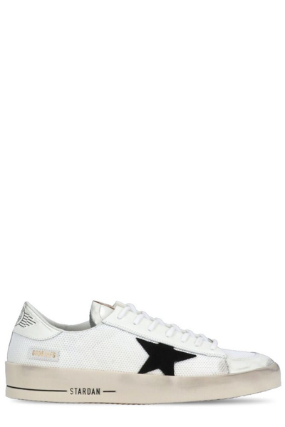 Golden Goose Laced With Star Patch Sneakers In White