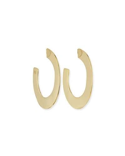 Alexis Bittar Enlarged Liquid Metal Orbit Hoop Earrings In Gold