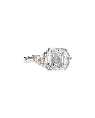 Fantasia By Deserio 4.5 Tcw Asscher-cut Cubic Zirconia Ring In Clear
