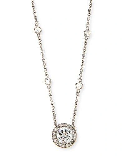 Fantasia By Deserio Cubic Zirconia By-the-yard Pendant Necklace In Clear