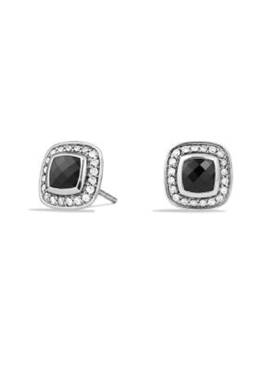 David Yurman Petite Albion Earrings With Black Onyx And Diamonds