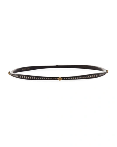 Armenta Old World Crivelli Eternity Bangle With Black Sapphires & Diamonds