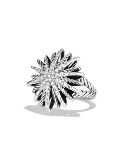 David Yurman Women's Starburst Ring With Diamonds In Pave Diamonds