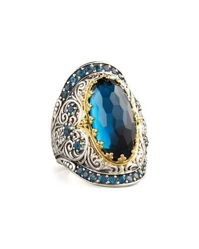 Konstantino London Blue Topaz Ring
