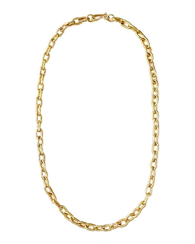 Ashley Pittman Hammered Bronze Chain Necklace, 36"l