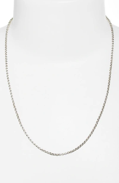 Konstantino Sterling Silver Adjustable Chain Necklace, 18-20"l