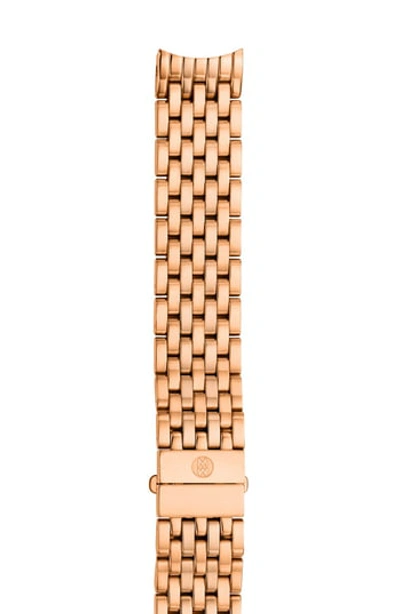 Michele 16mm Serein Rose Gold Bracelet Strap