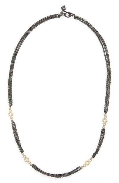 Armenta Multi-chain Diamond Necklace In Gold