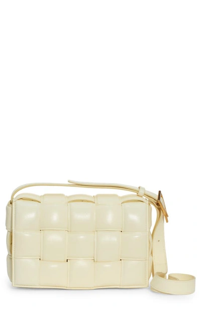 Bottega Veneta The Cassette Padded Leather Crossbody Bag In Zest Washed-gold