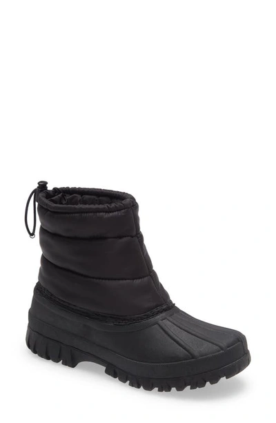 Loeffler Randall Puffer Nylon Duck Boots In Black/ Black