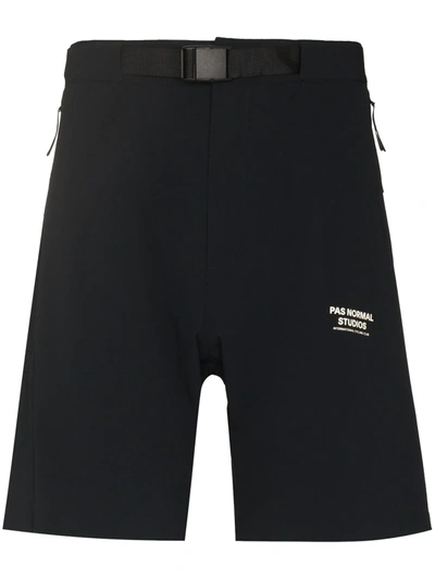 Pas Normal Studios Black Escapism Track Shorts