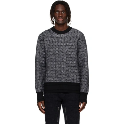 Givenchy Men's Allover 4g Contrast Sweater In Black